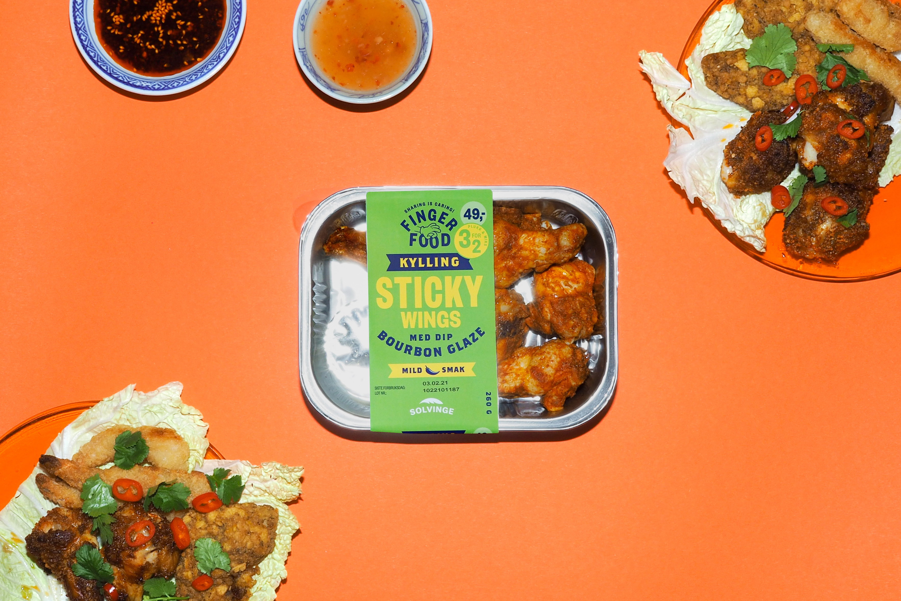 YL Oeyb WK 05 Fingerfood Stickywings Orransje