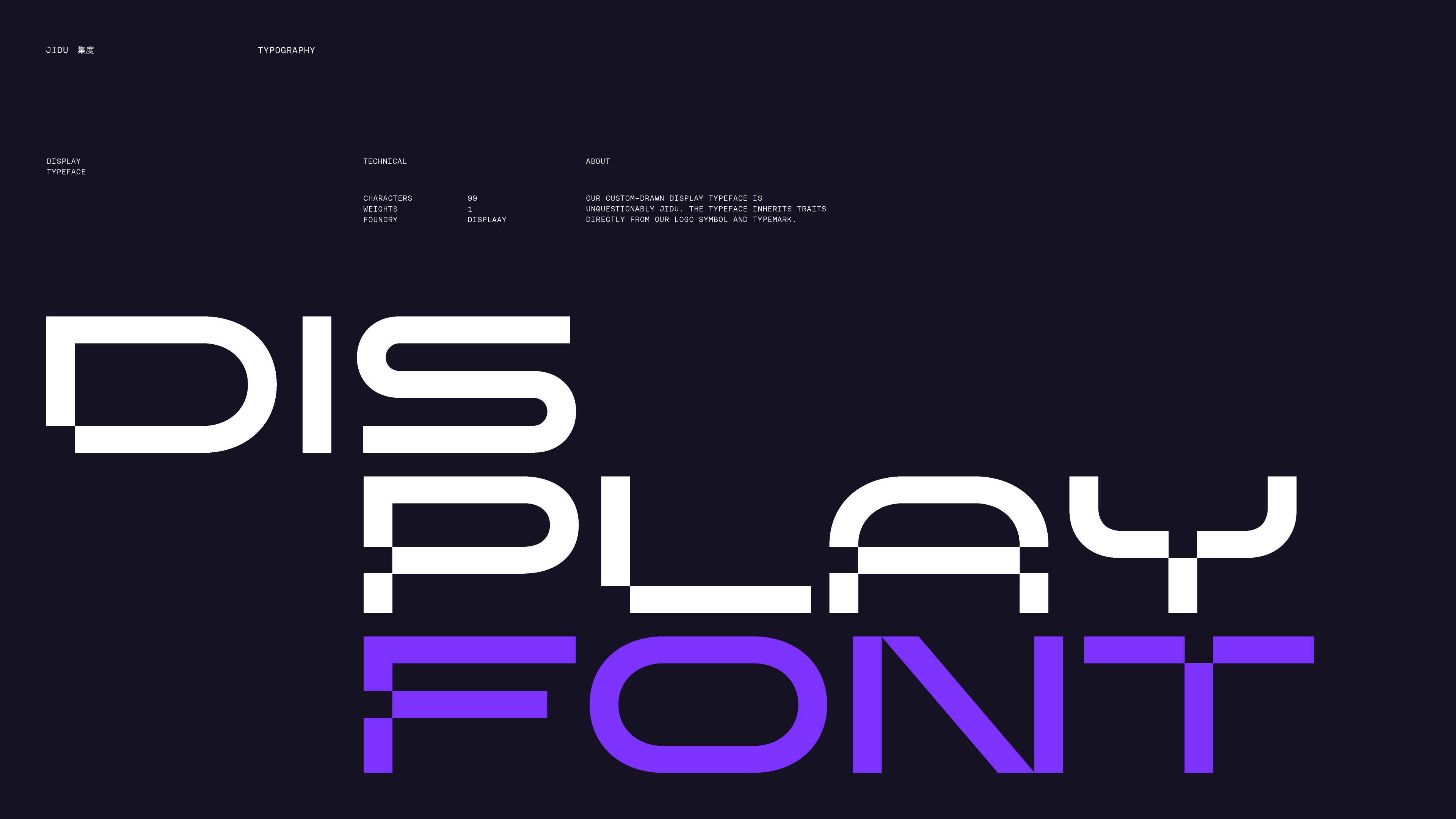 Z ZNNN Enl JIDU Studio Oker Display Font