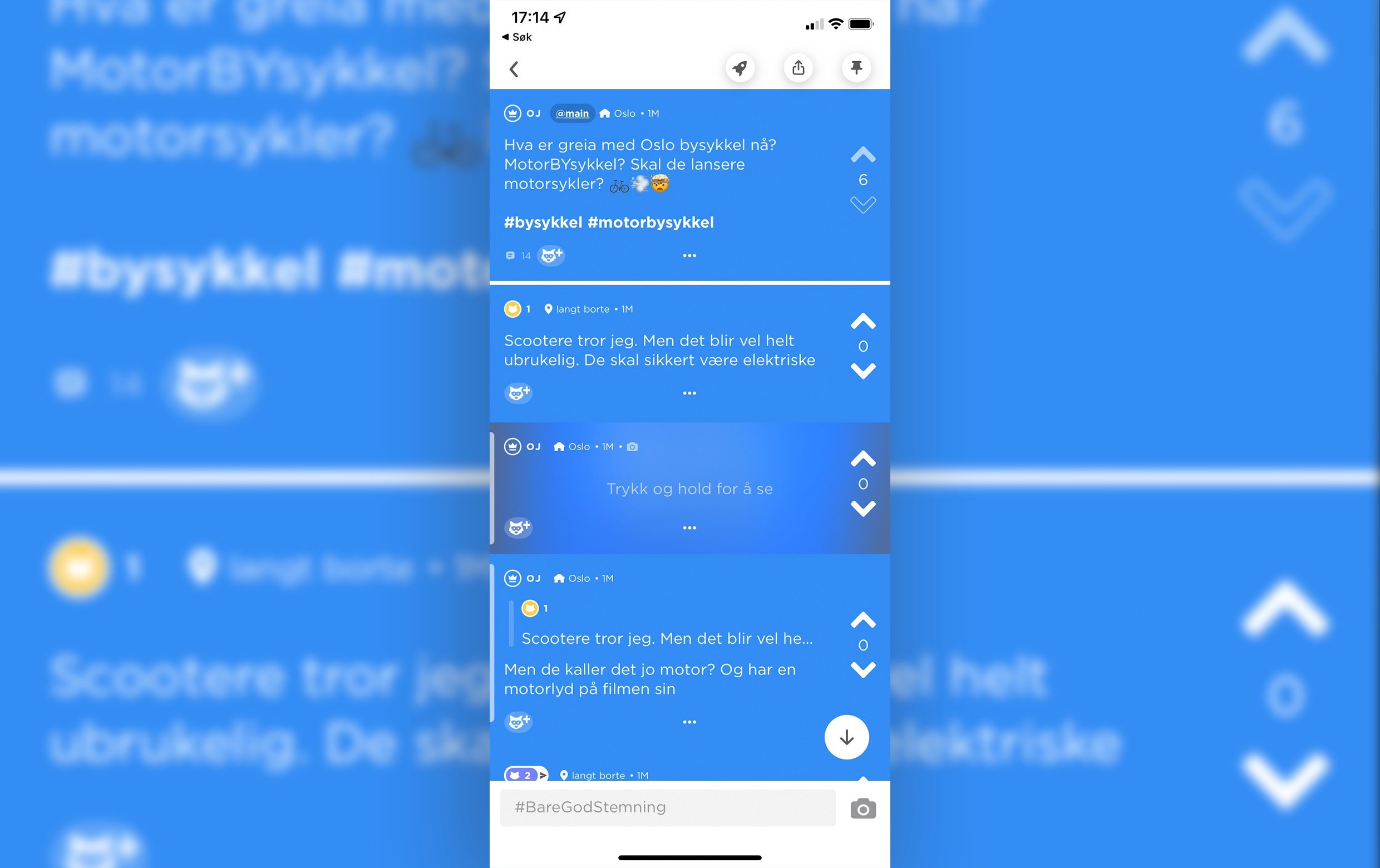 04 motor Bysykkel på Jodel