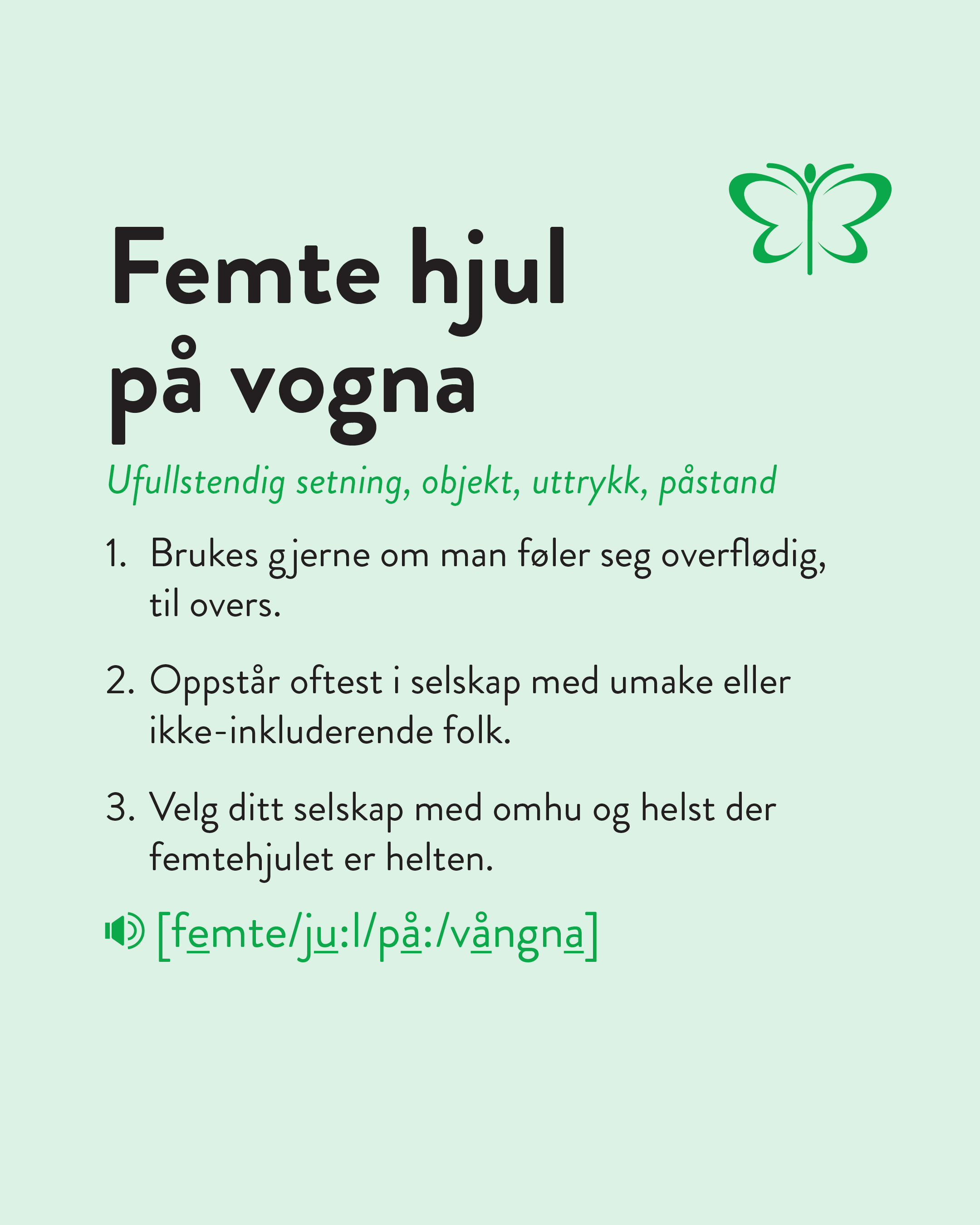 21 Verdensdagen Urban Dictionary Jul Post3 4x5 Grønn