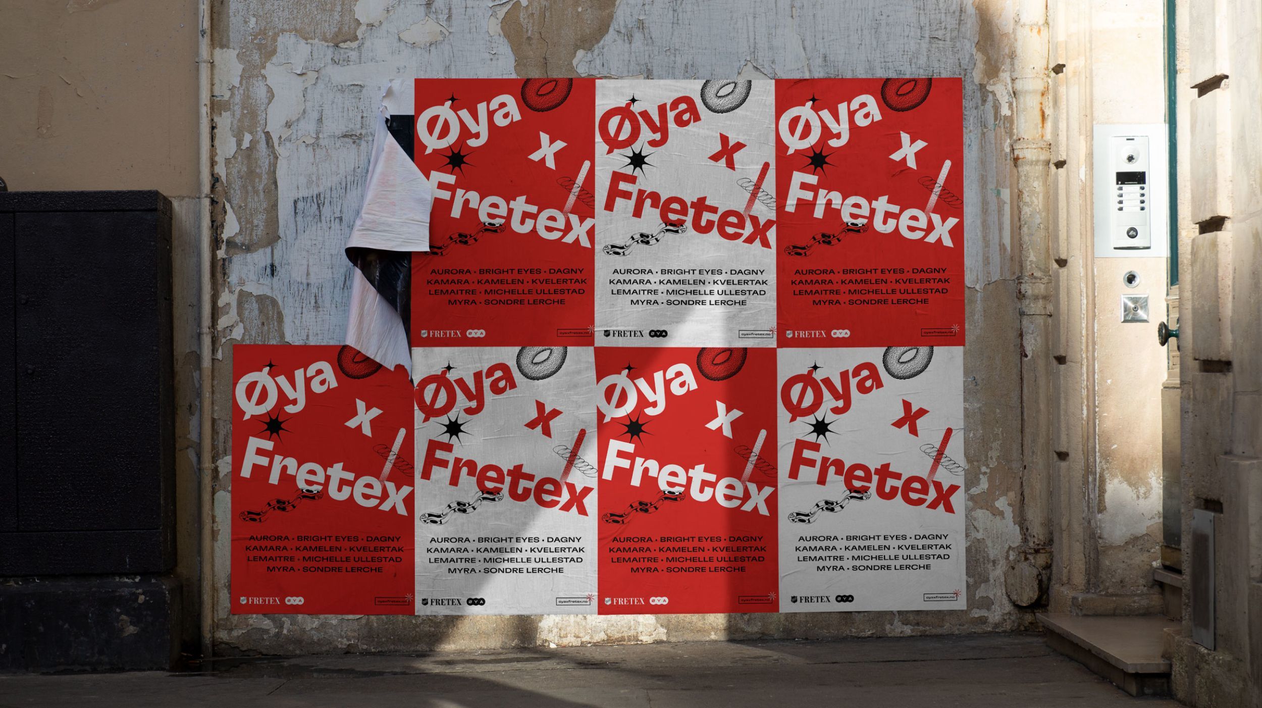 6 Øya X Fretex plakater
