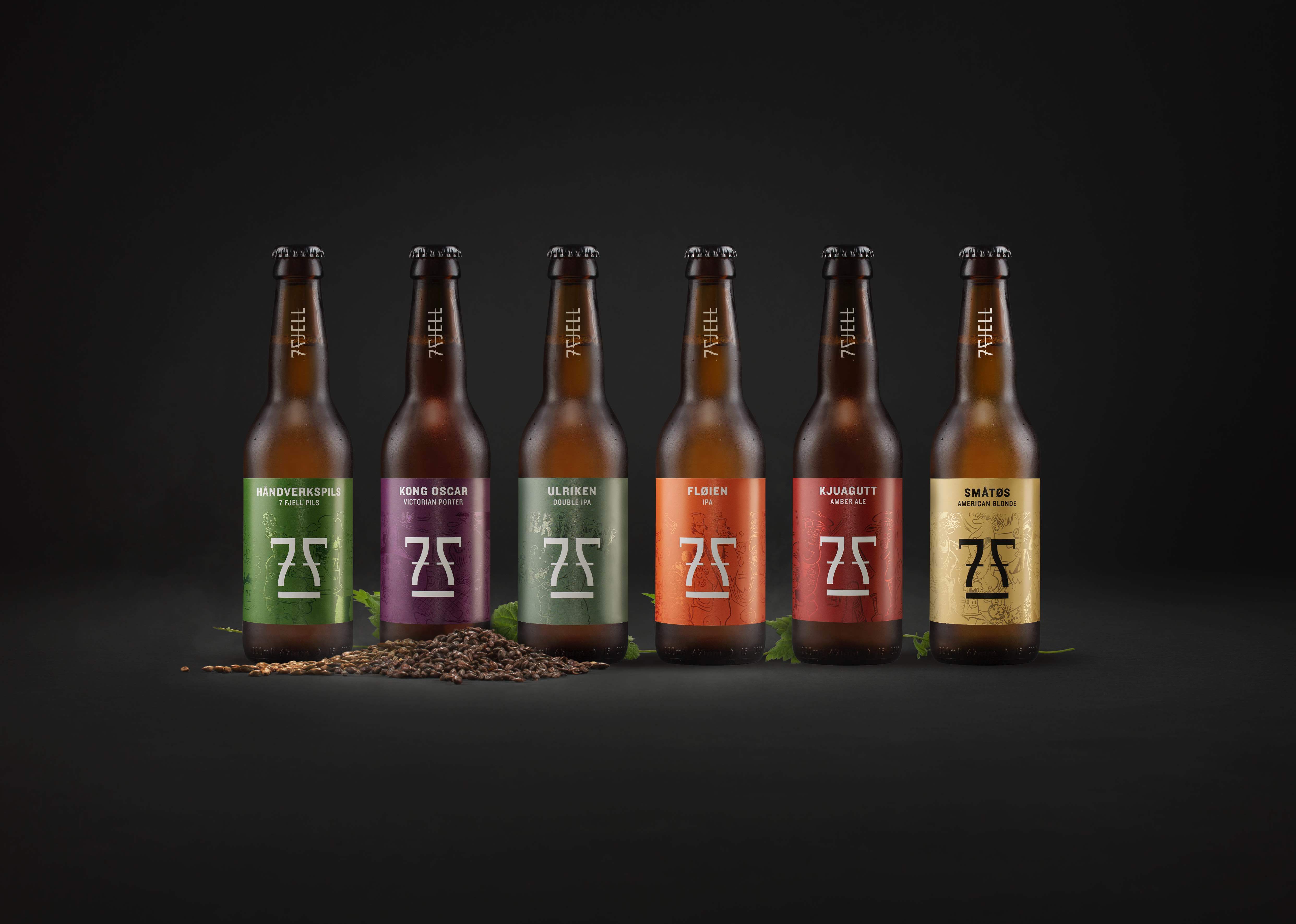 7 Fjell Bottles Lineup