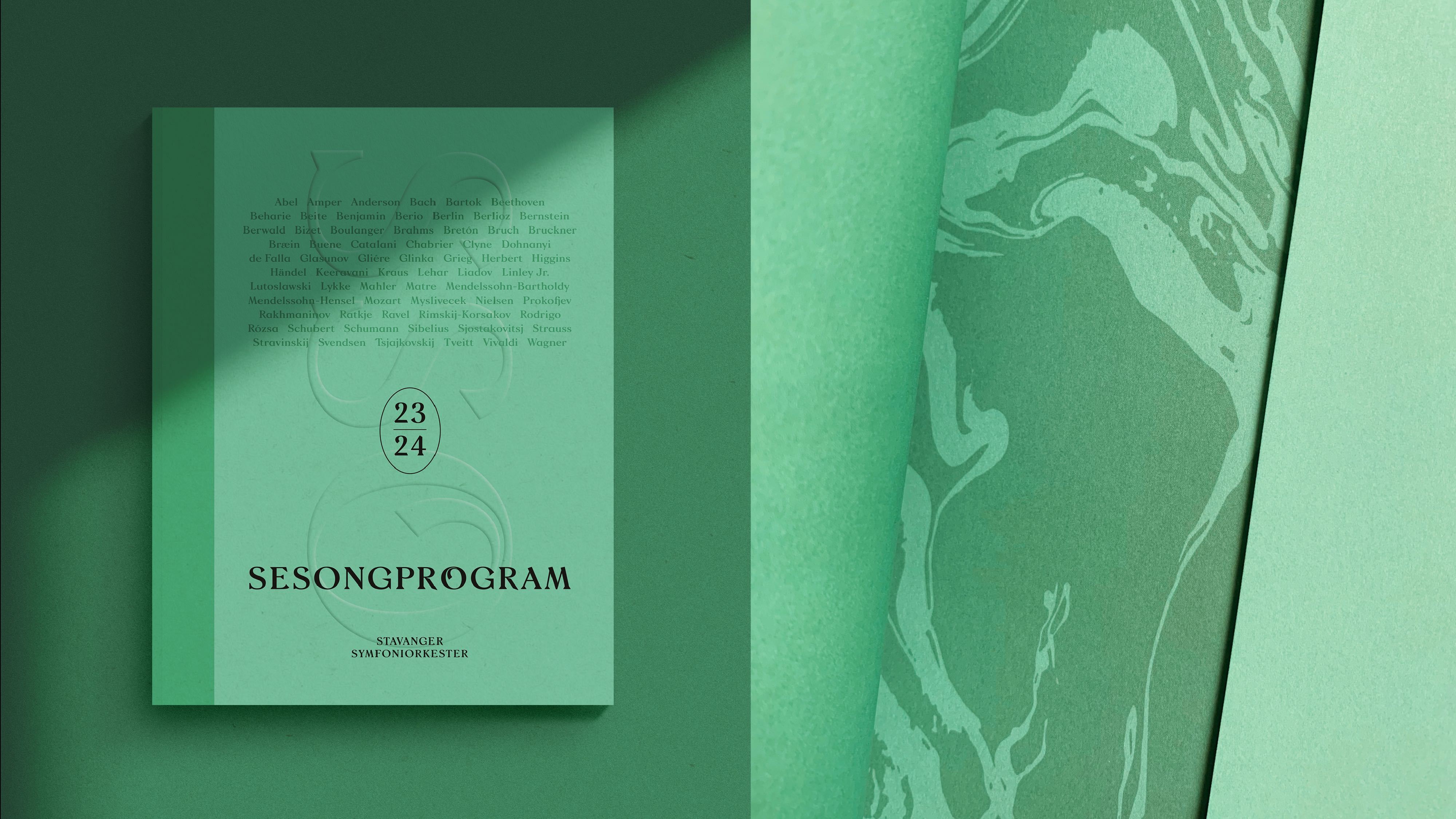 Sesongprogram 23-24, Gull Håndverk, Eli Tangen for Stavanger Symfoniorkester