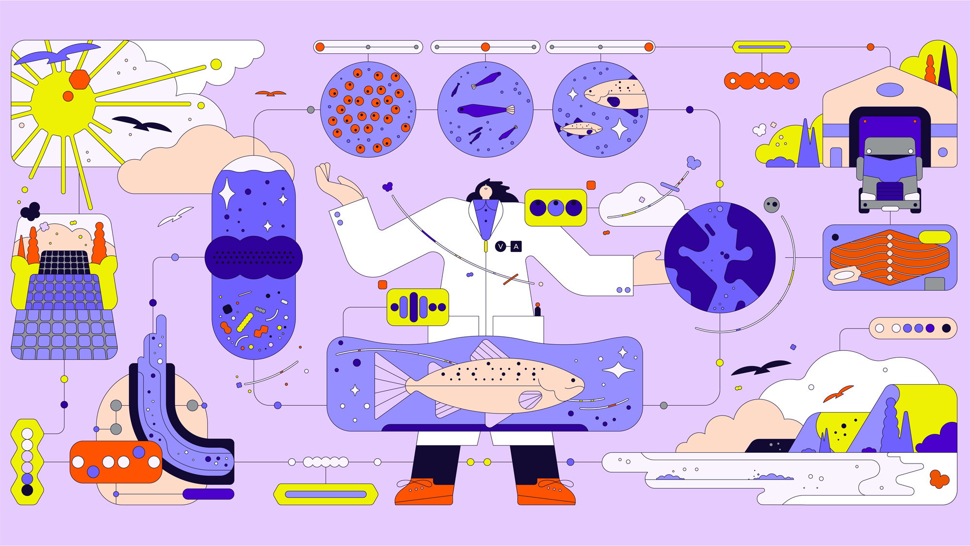 ANTI Viking Aqua Identity Illustration