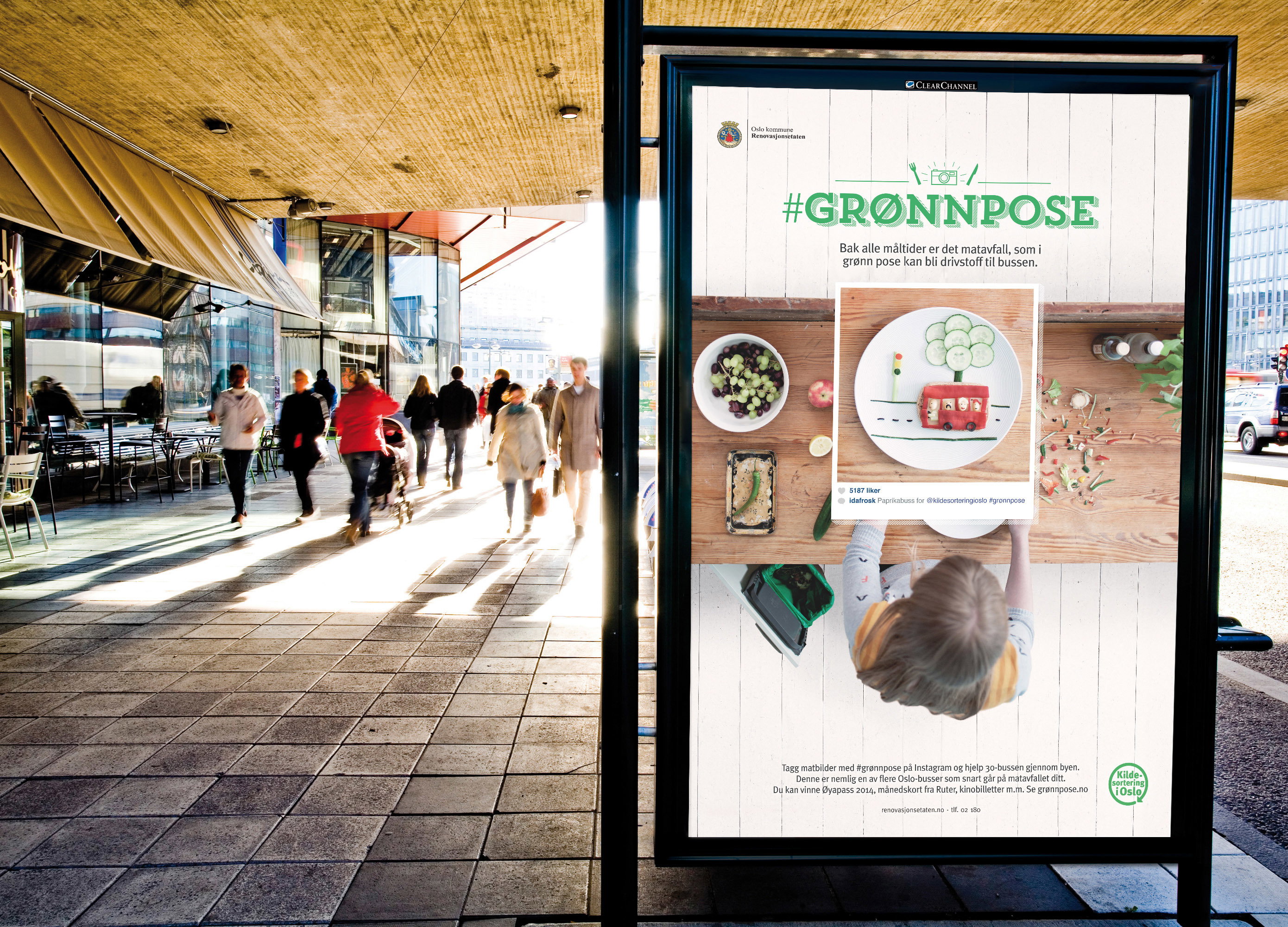 Adshel Grønnpose