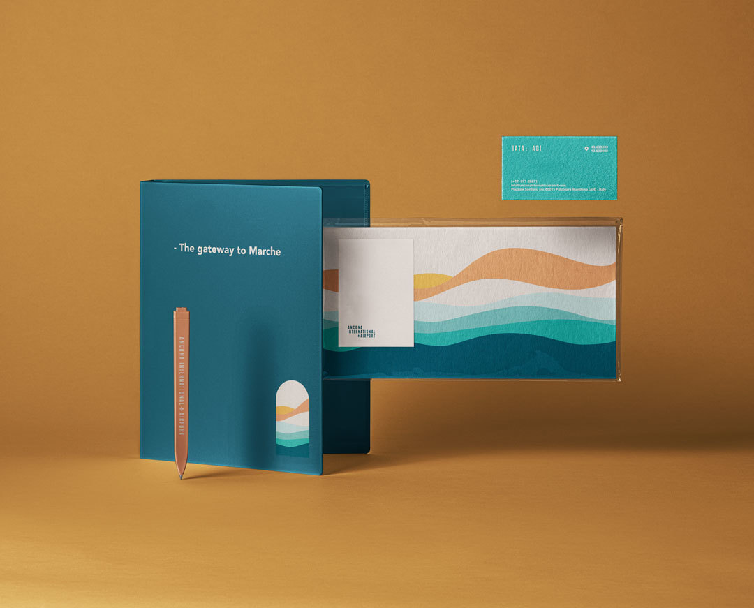 Ancona International Airport stationery mockup3