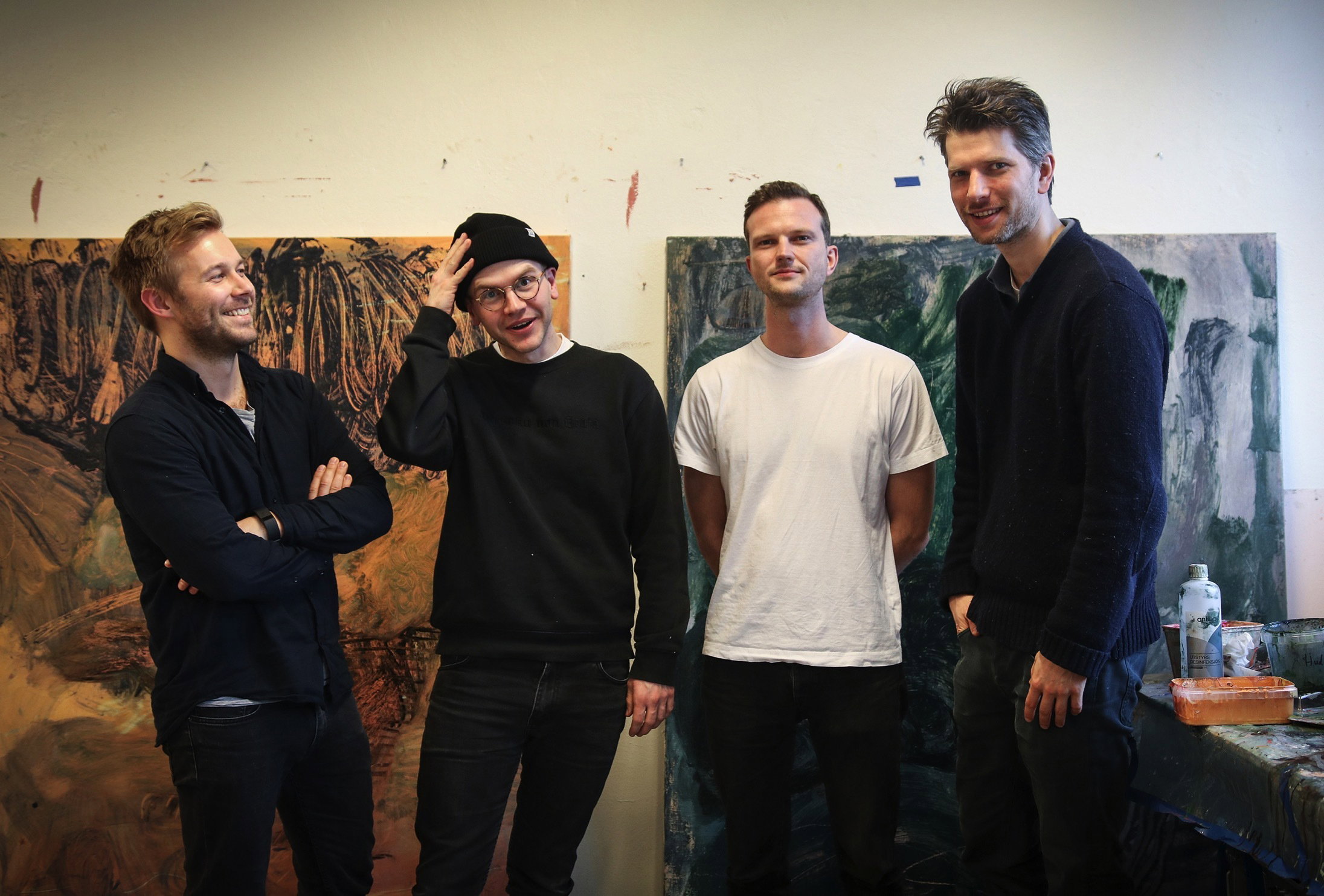 Atelier gründerne Christian von Hanno Ruben Steinum Markus Eckbo Endresen og Mikael Hegnar Foto Atelier
