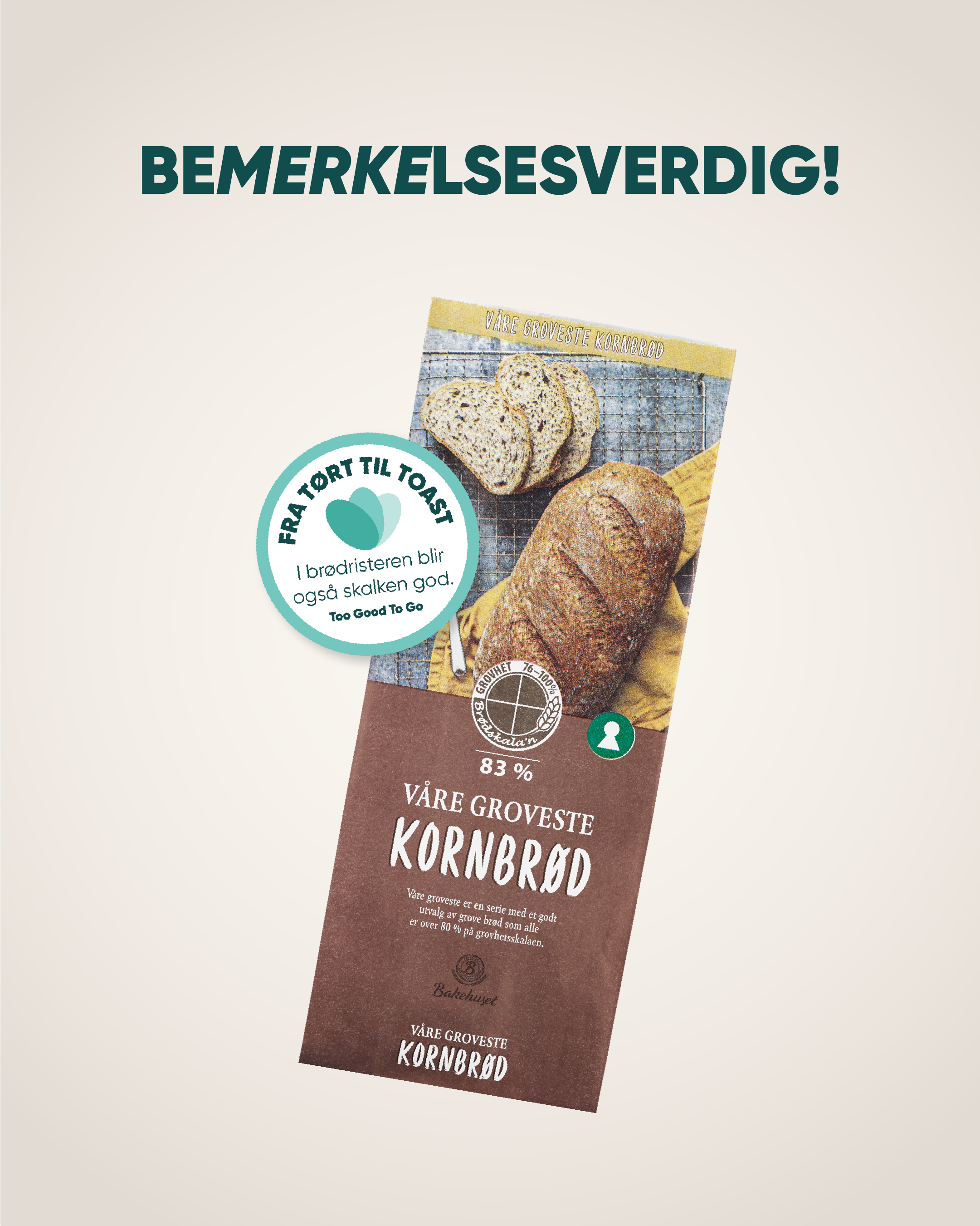 Bakehuset brød med matreddermerke
