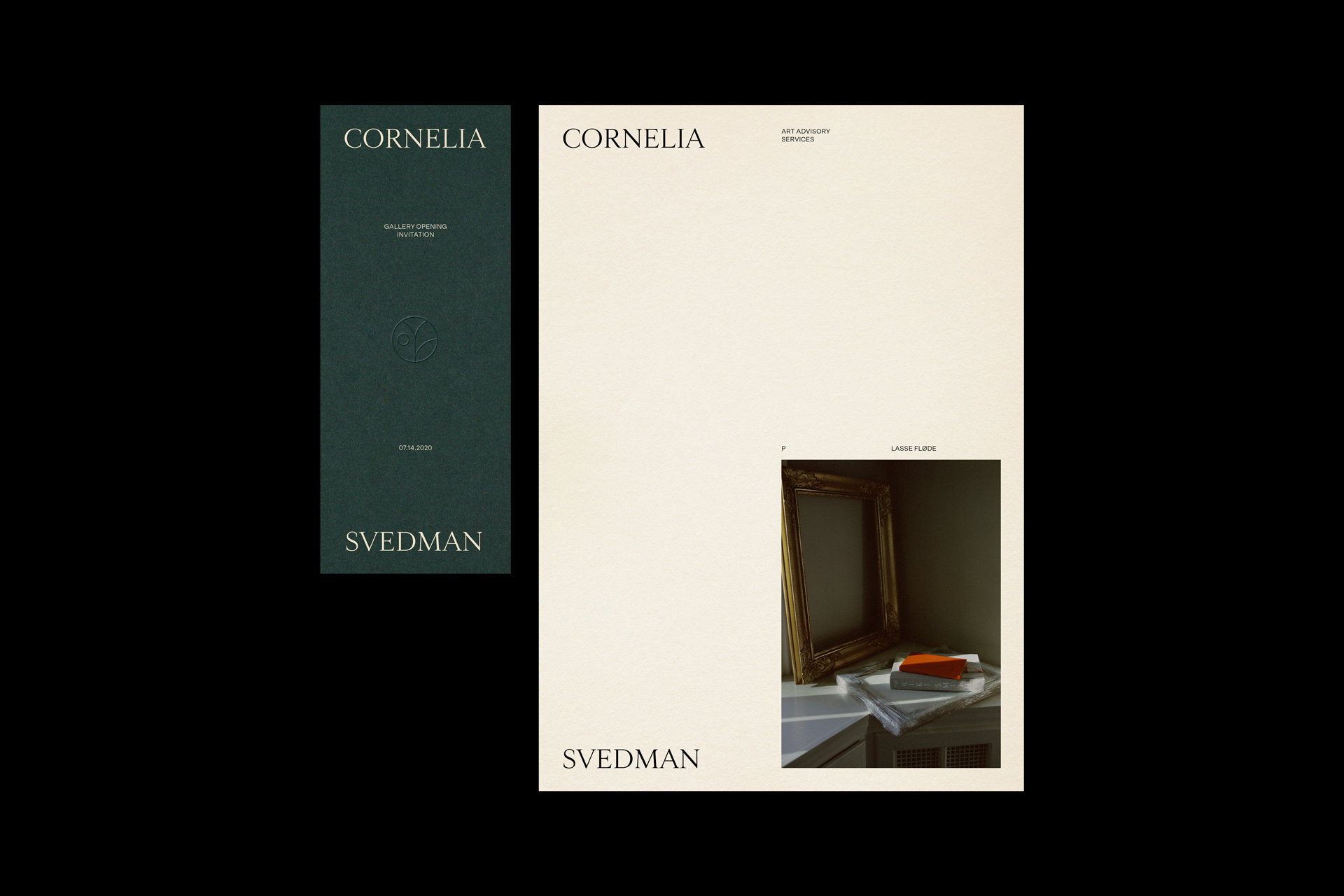 Cornelia Svedman Invitation Photo Letter