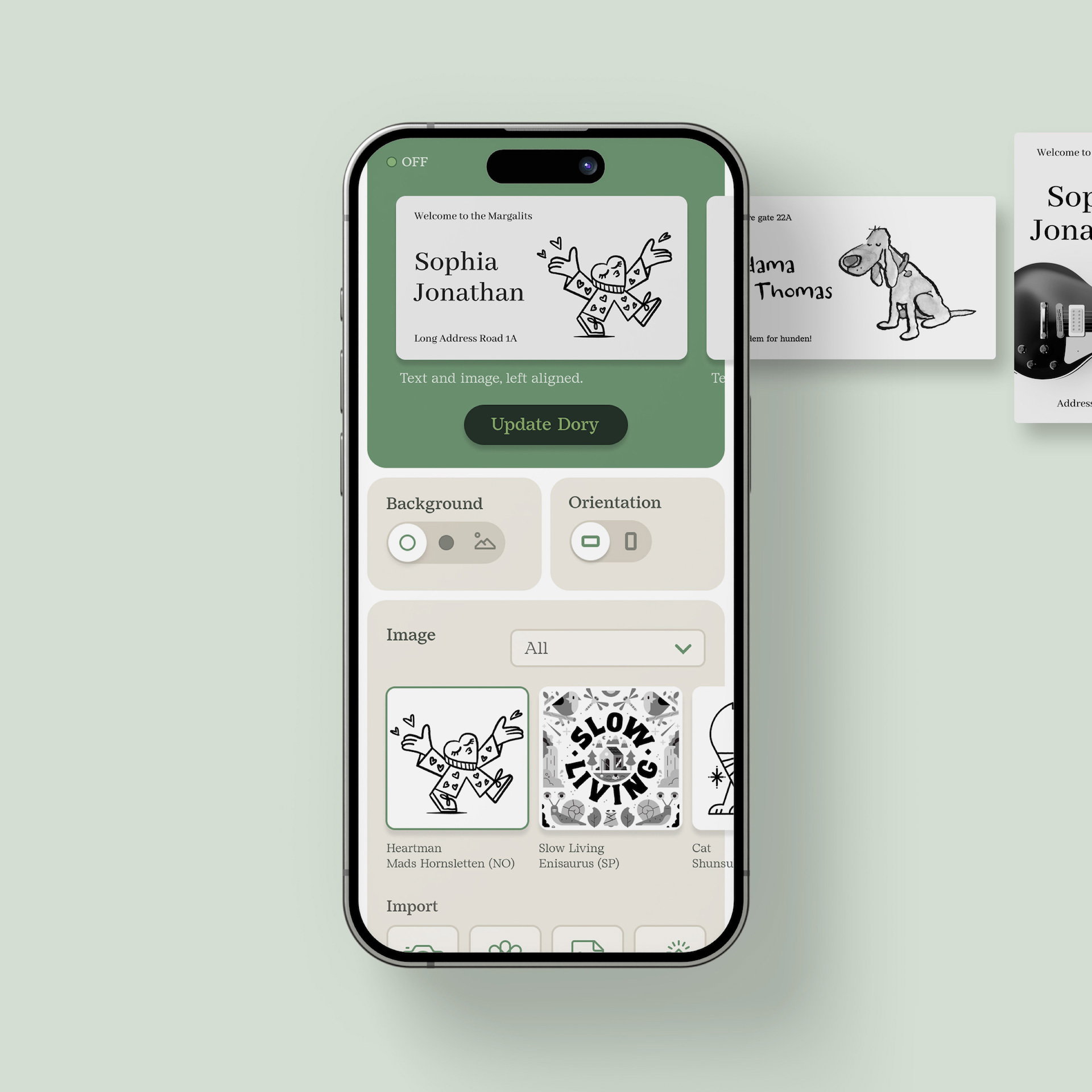 Dory app lightback