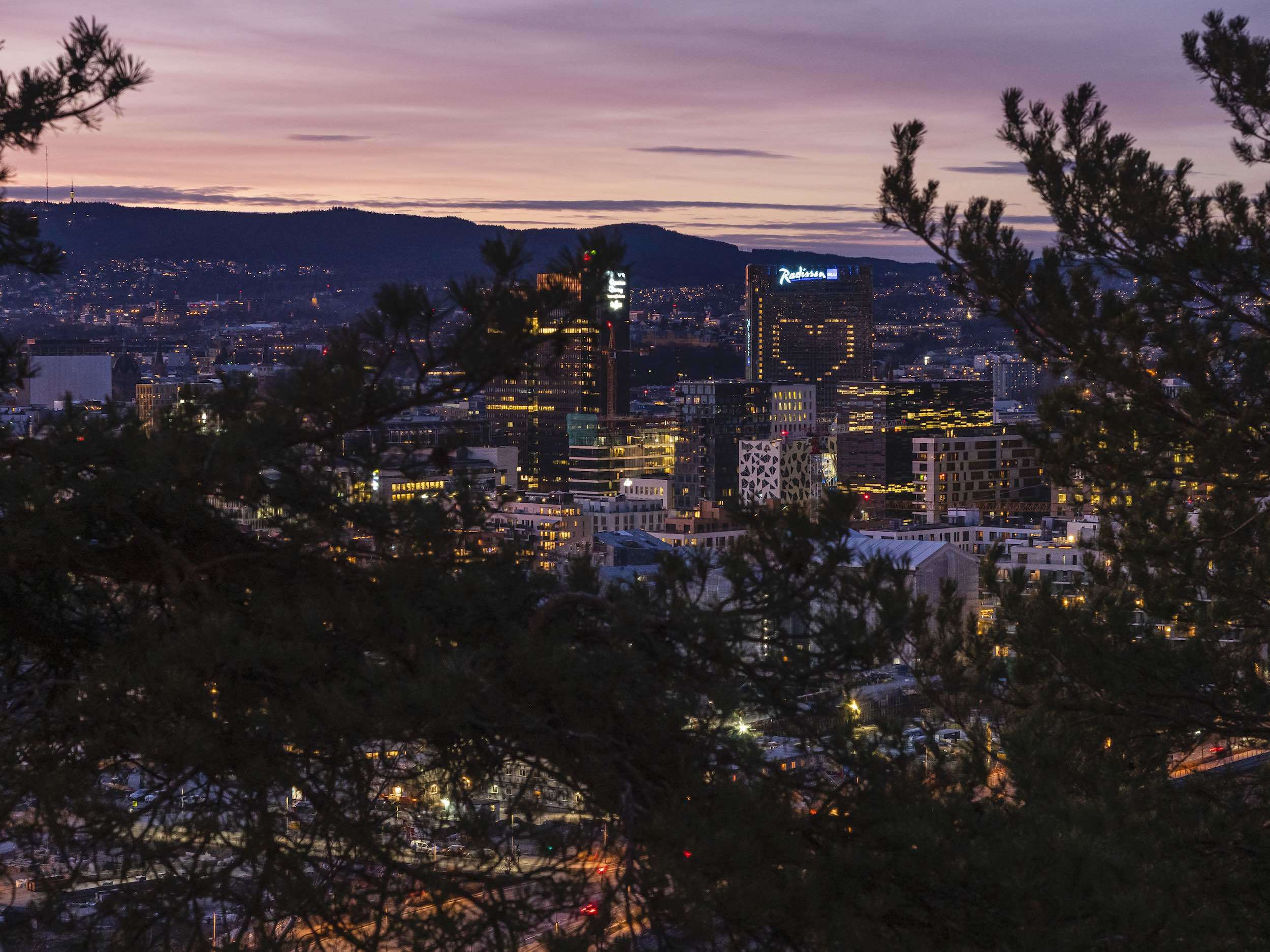 Fra utsiktspunktet i Ekebergparken skulpturpark VO07492 Foto Didrick Stenersen Visit OSLO