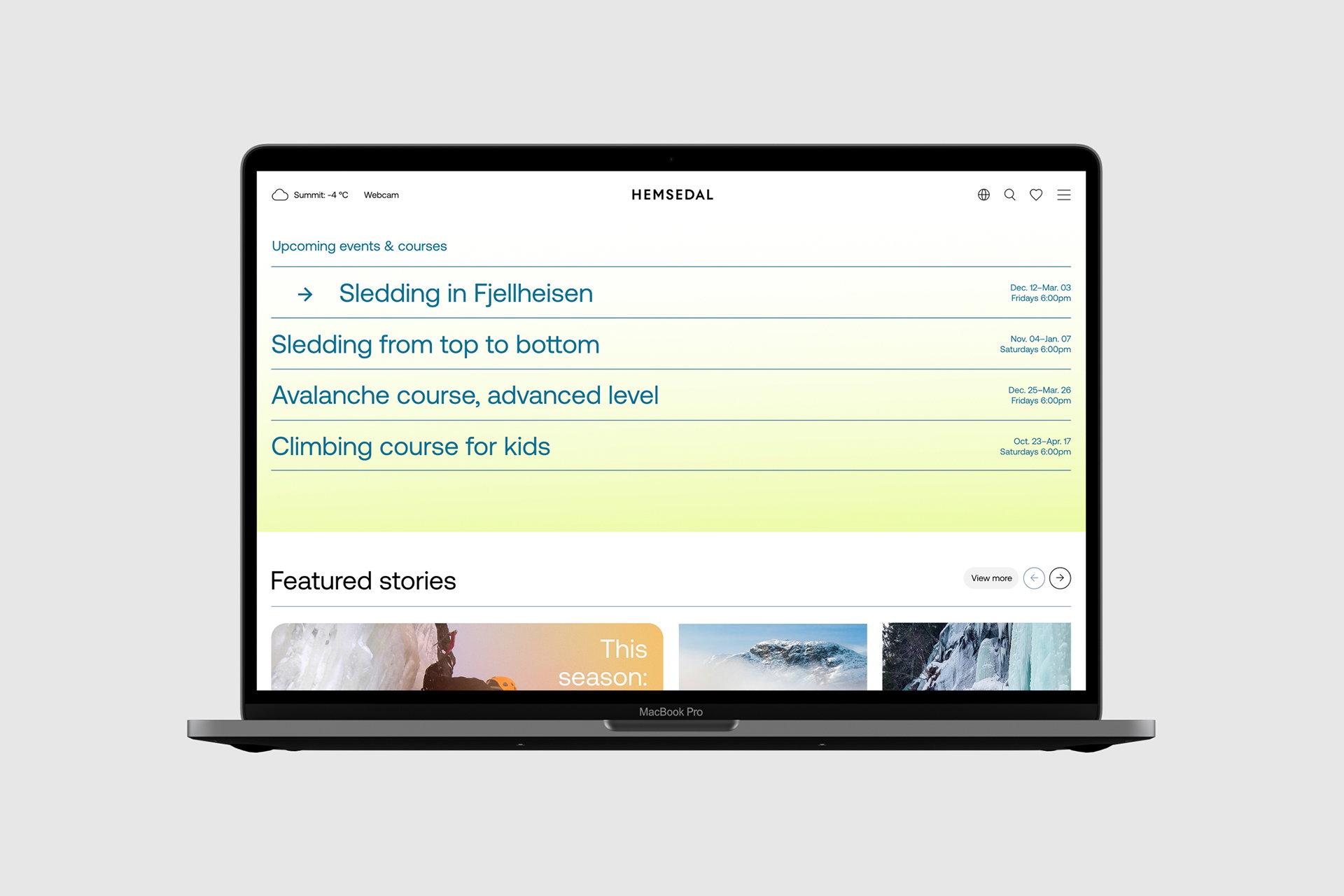 Hemsedal Website Flat04