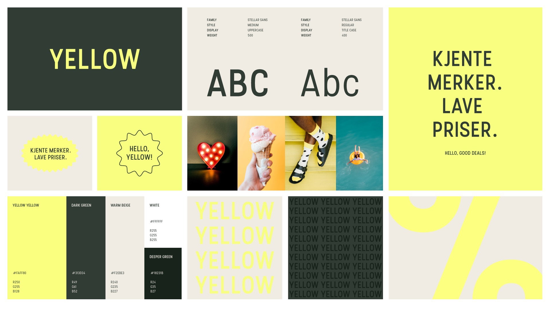 Kreativt Forum Yellow Visuell identitet 15