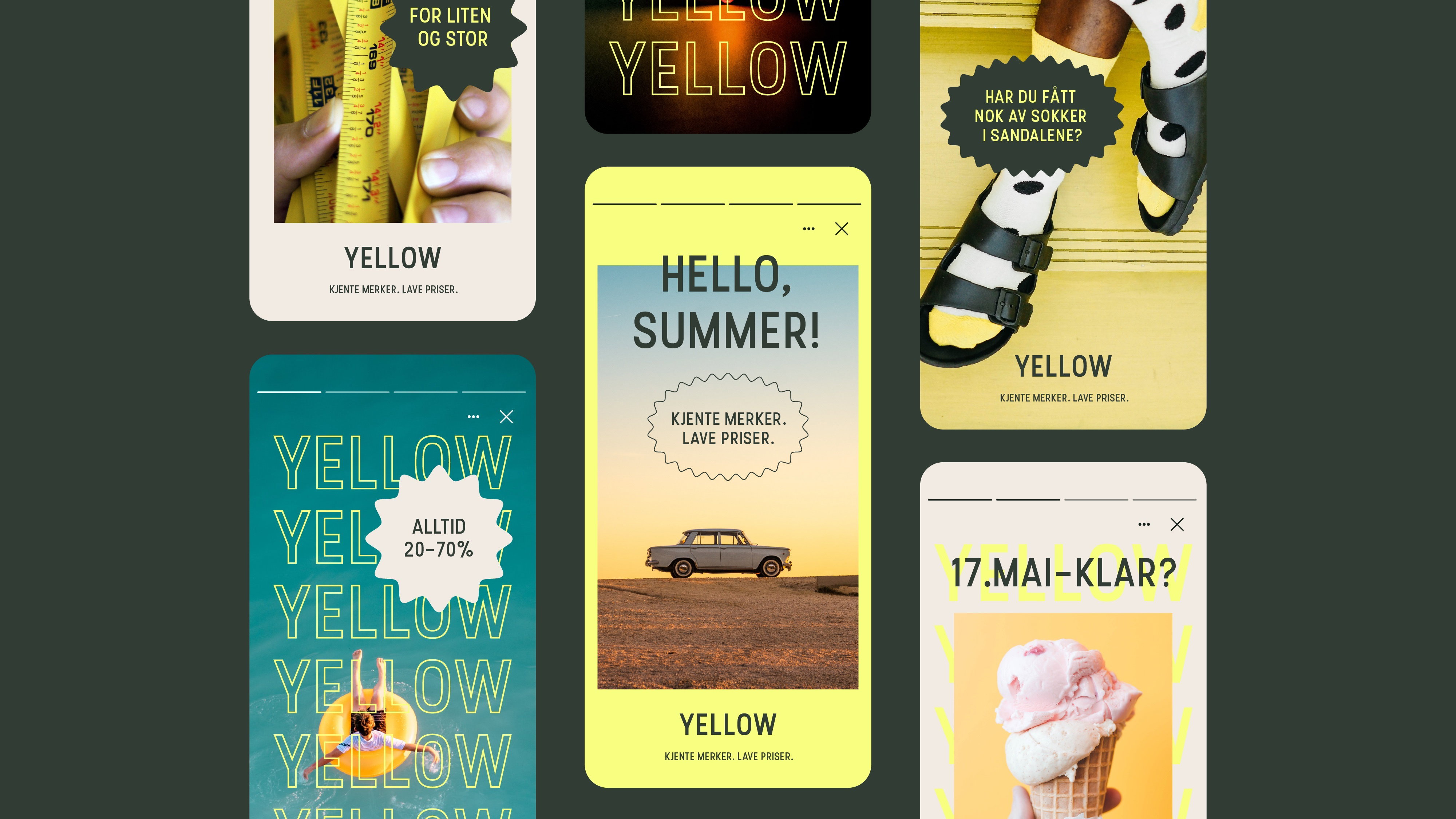 Kreativt Forum Yellow Visuell identitet 2