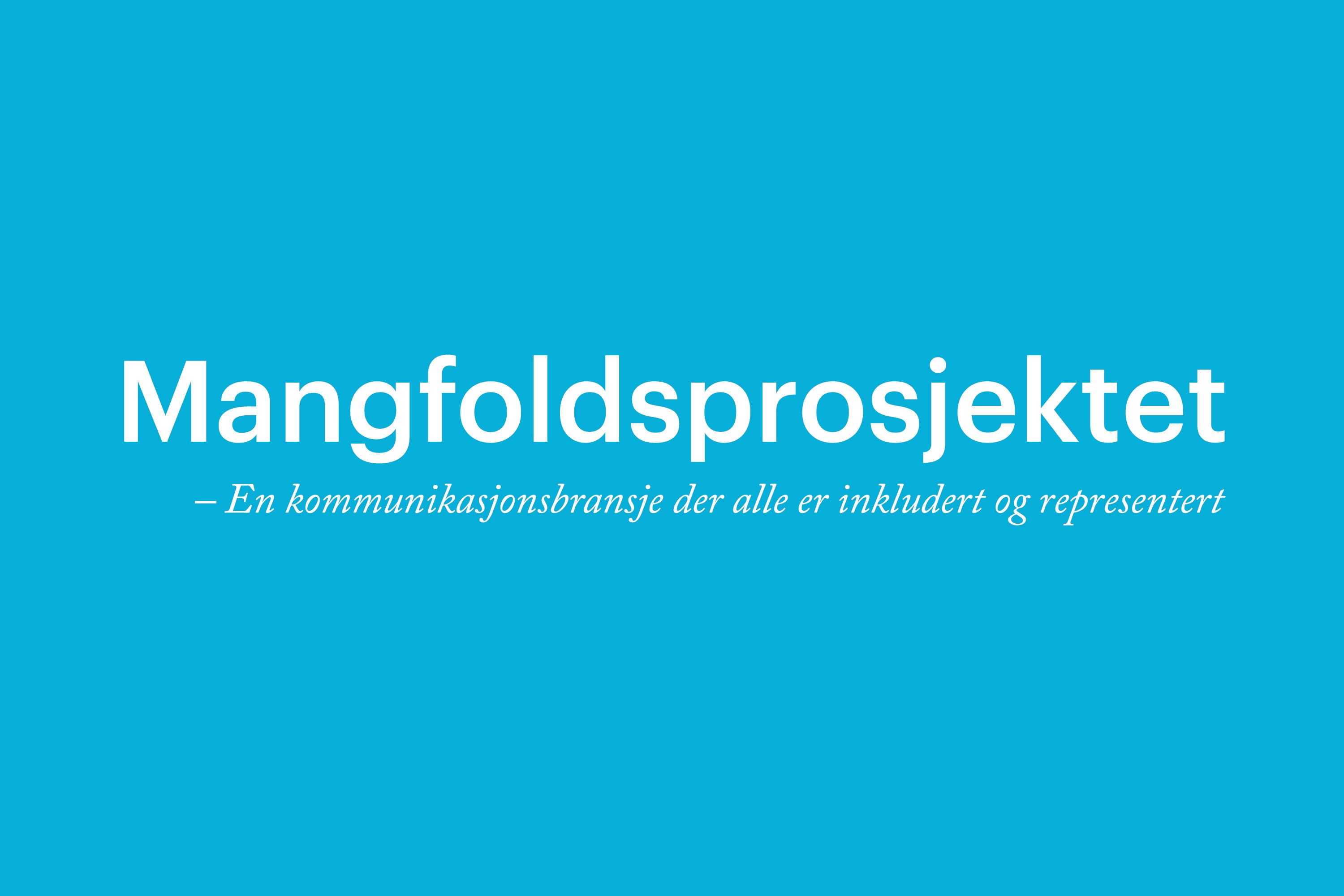 Mangfoldsprosjektet cyan