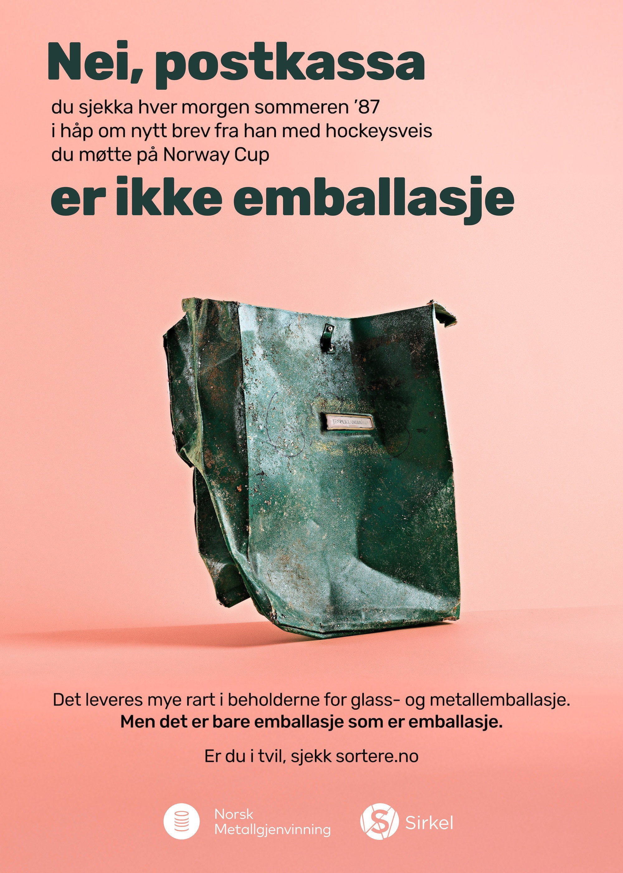 PLAKAT 50 X70 postkasse
