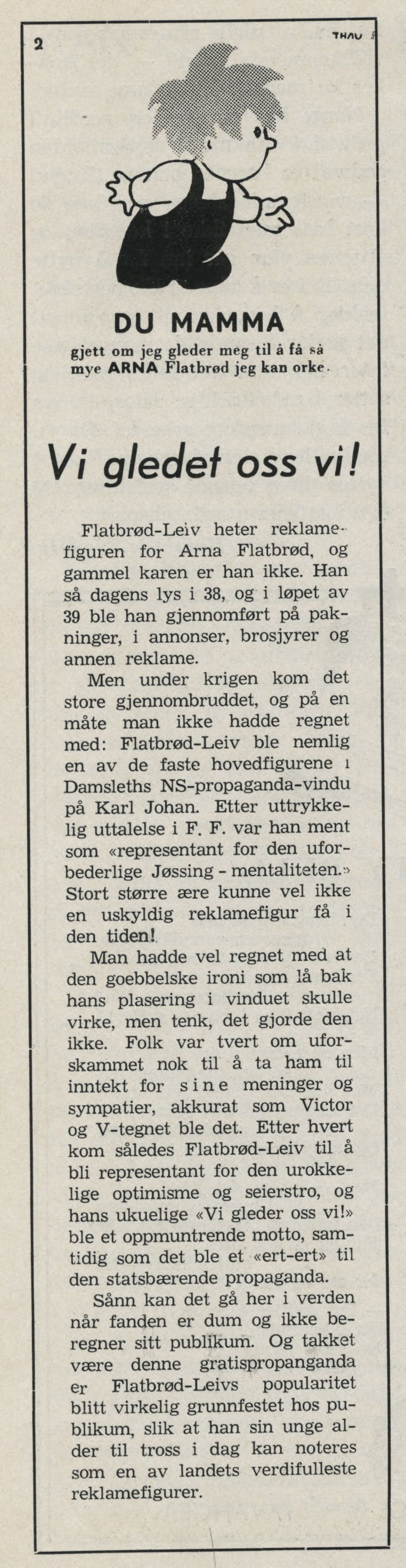 Per Holck THAU stumpen 6 1945