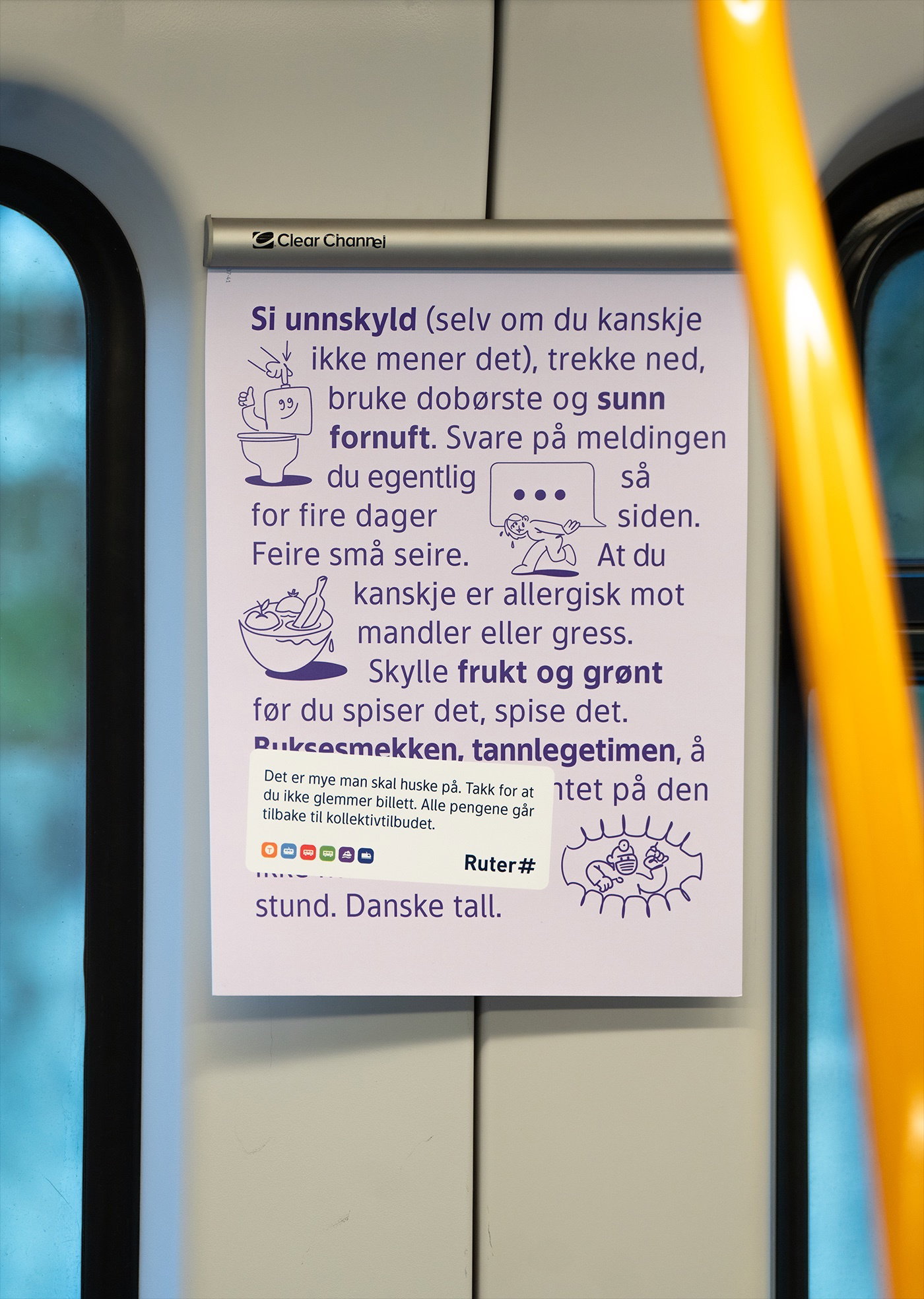 Plakater på T bane