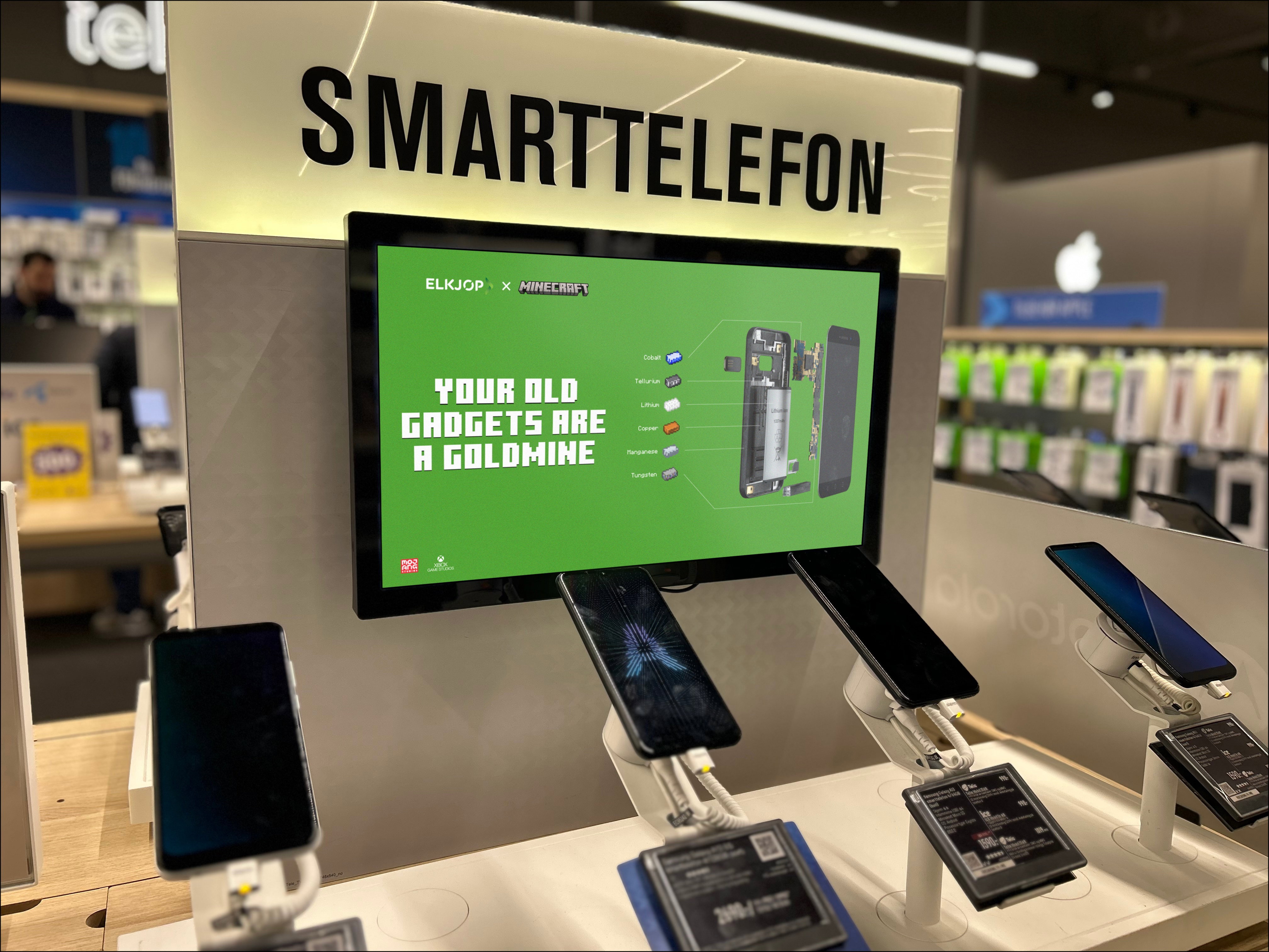 Smartelefon in store