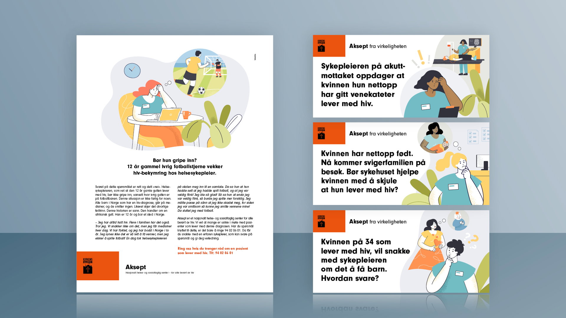 Suburbia Aksept Annonser til sykepleien Printannonse Hero