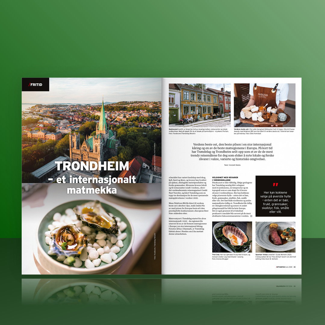 Suburbia Optimera Optimisten mars magasinet Trondheim matmekka