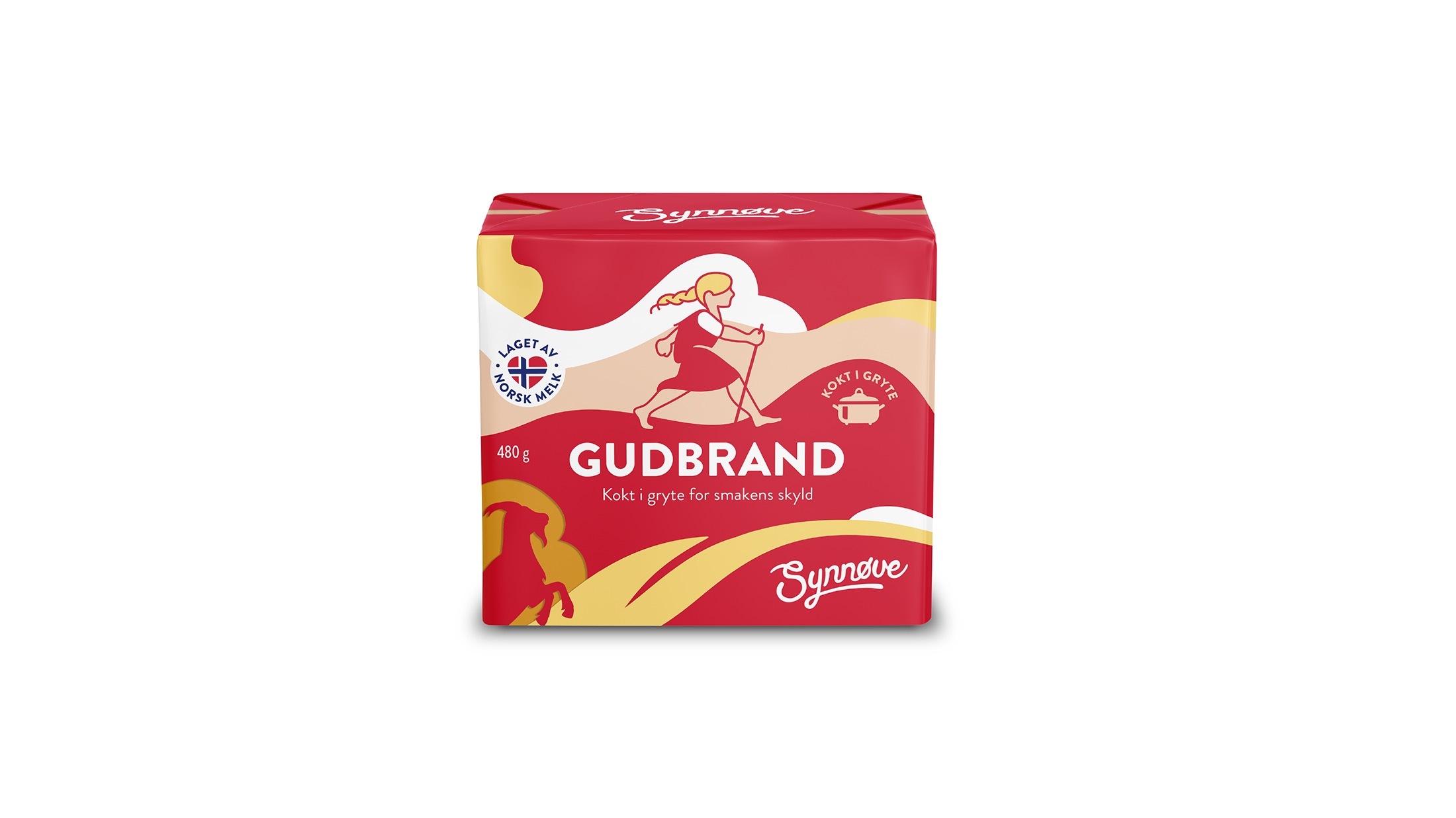 Synnove brunost packaging design before