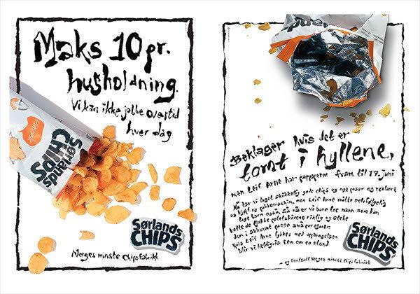 Sørlandschips print