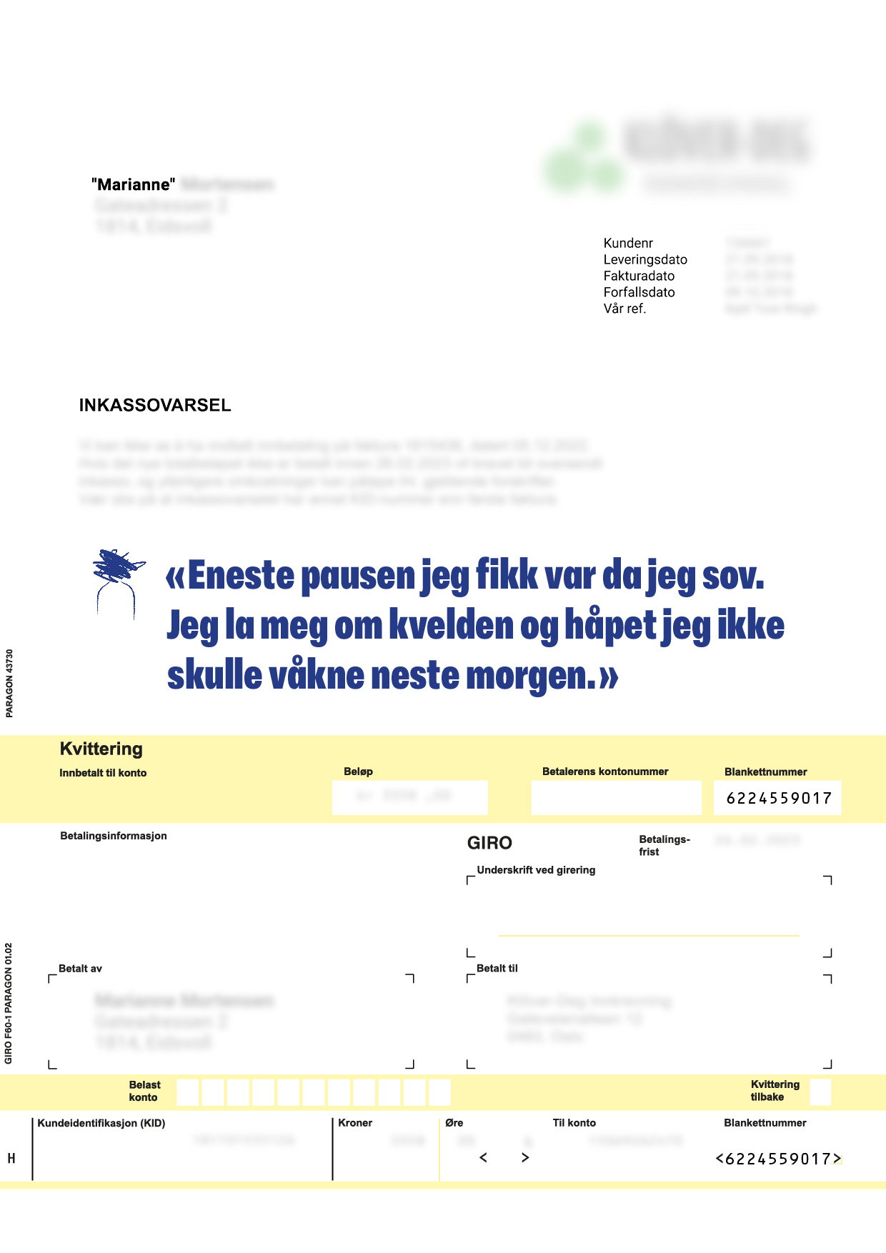 Til Forfall Marianne Gul 2