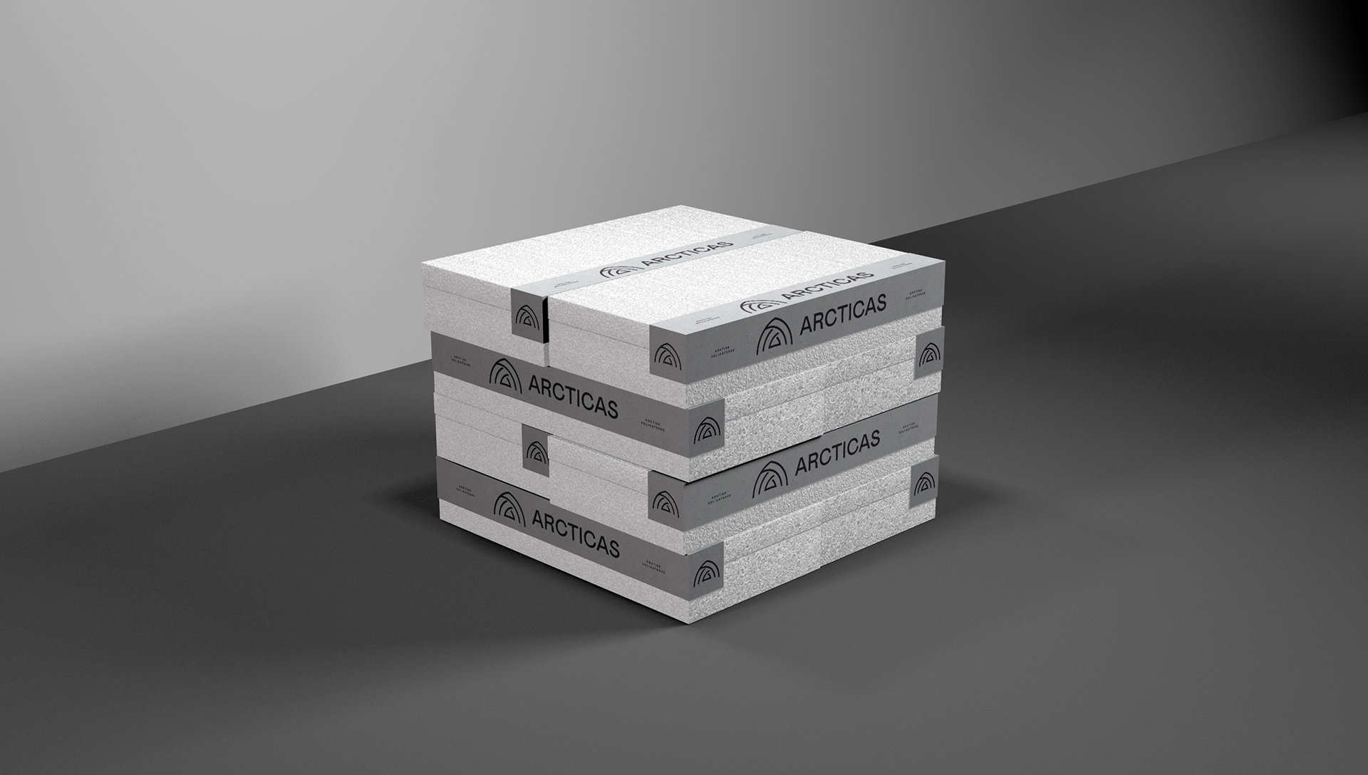 Arcticas mockups fiskekasser