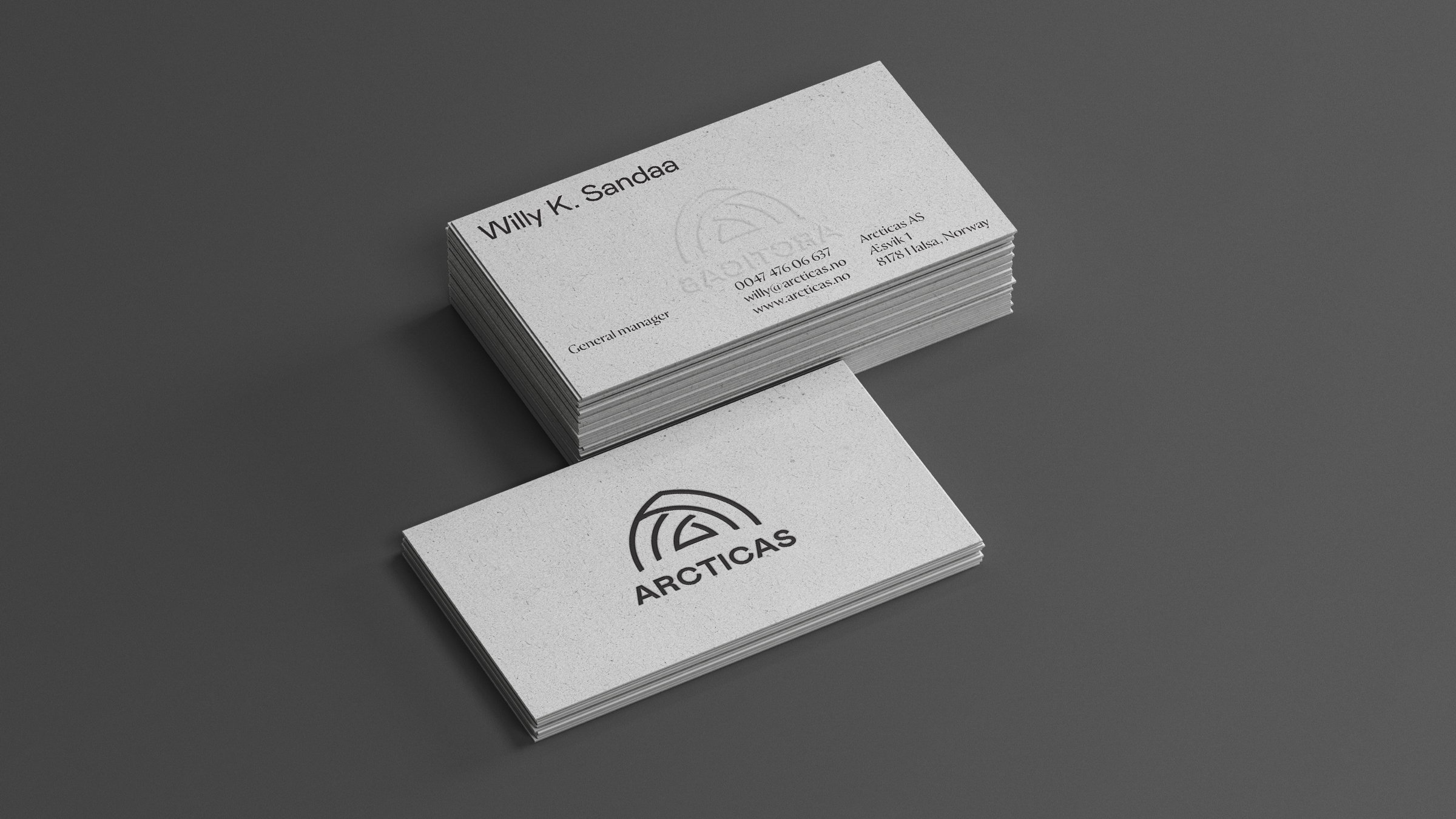 Arcticas mockups visittkort